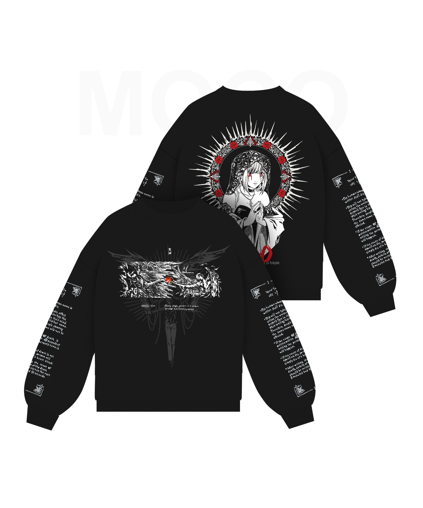 sweatshirt death note 2 full دورس دفترچه مرگ | دث نوت - تصویر 1
