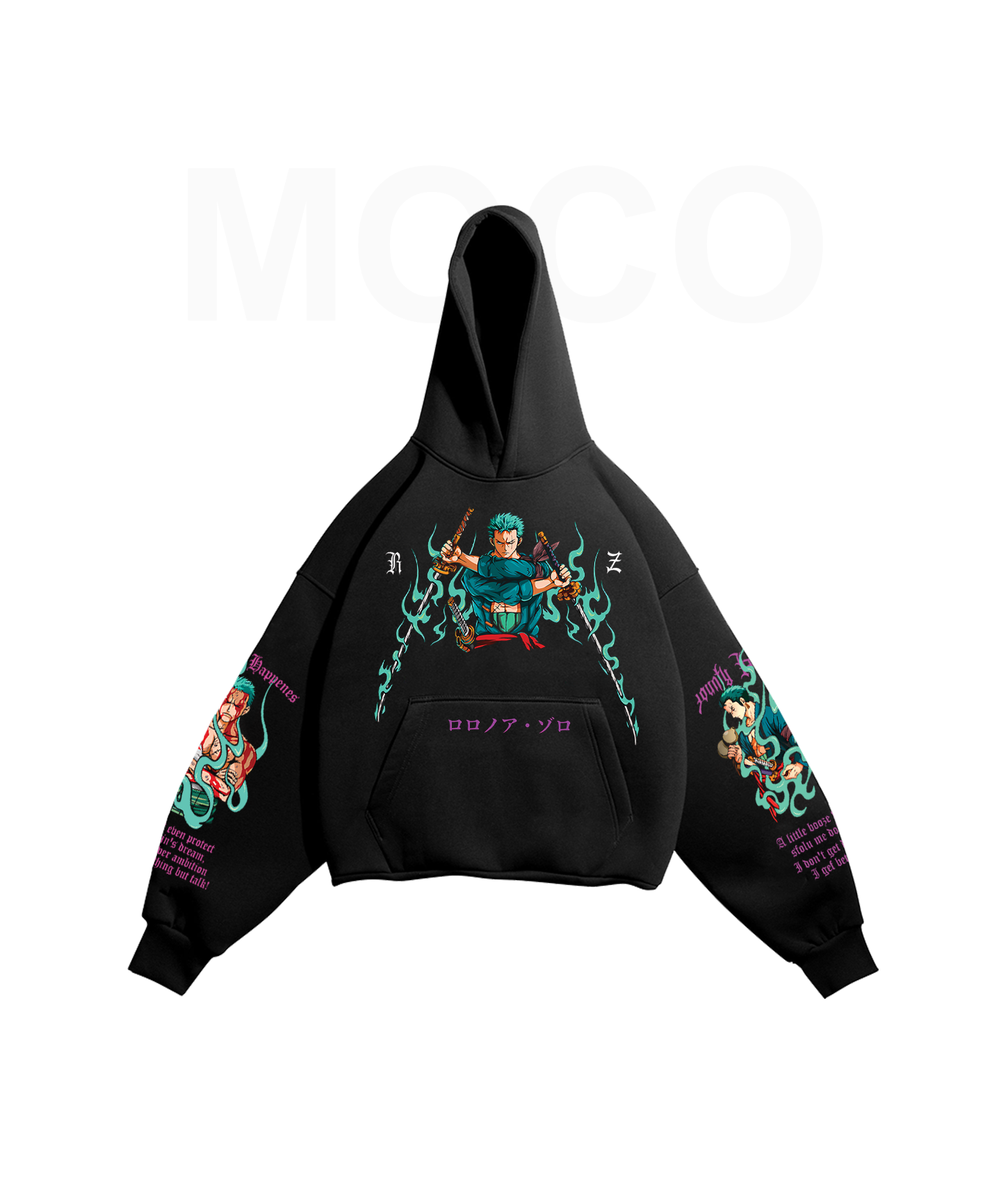 hoodie roronoa zoro fornt هودی روروناوا زورو | وانپیس - تصویر 1